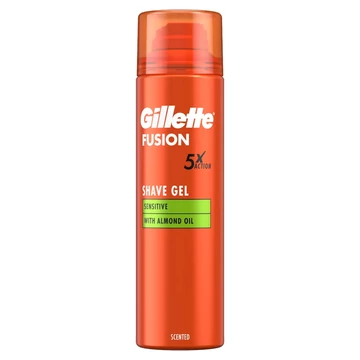 Gillette Fusion Skin Sensitive borotvazselé, mandulaolajjal - 200ml